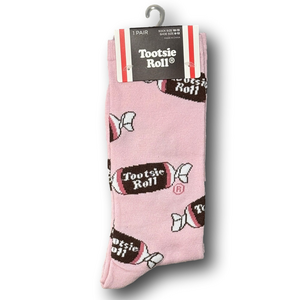3/$20 Tootsie Roll Retro Candy Funny Novelty Crew Socks - NWT